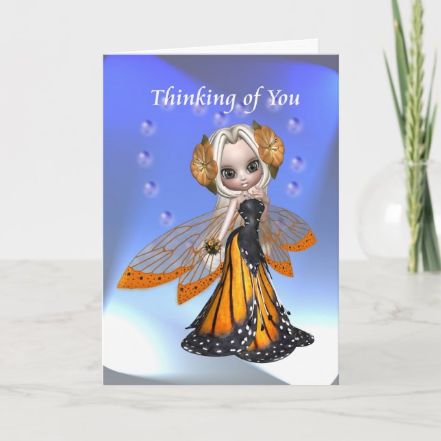 Thinking of You Fairy Karte (Vorderseite)