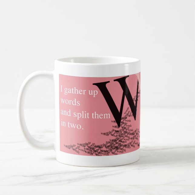 Thinklings Tasse - ich erfasse oben Wörter (Links)