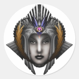 Thinosia Queen of Armageddon ISO Runder Aufkleber