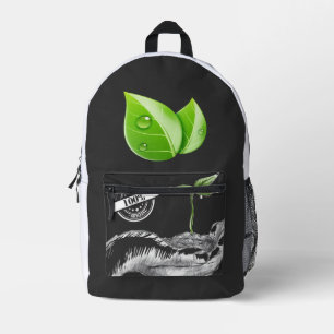 Thiqah Minimalistischer Ahornbaum Grafik Rucksack