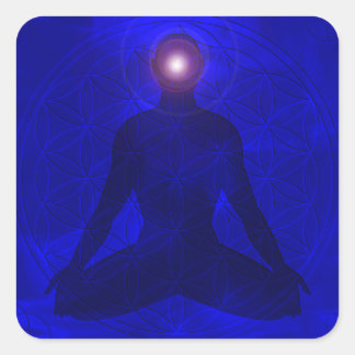 Third Eye Chakra Ajna Quadratischer Aufkleber