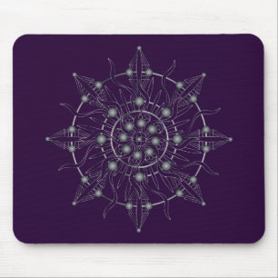 Third Eye Chakra Full Shadow Mandala Mouse Pad Mousepad