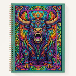 Third-Eye Charging Taurus Mythical Zen tangle  Notizbuch