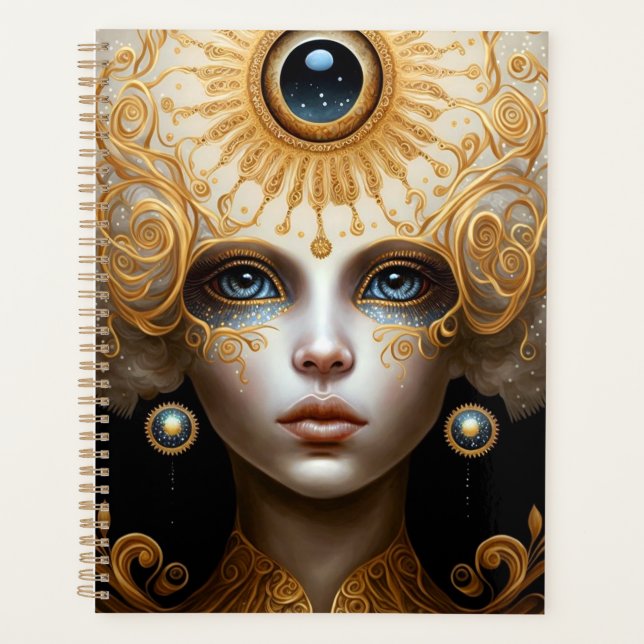 Third Eye Goddess Fantasy Art Planer (Vorderseite)