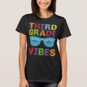 Third Grad Vibes - 3rd Grad Team Retro 1st Day T-Shirt