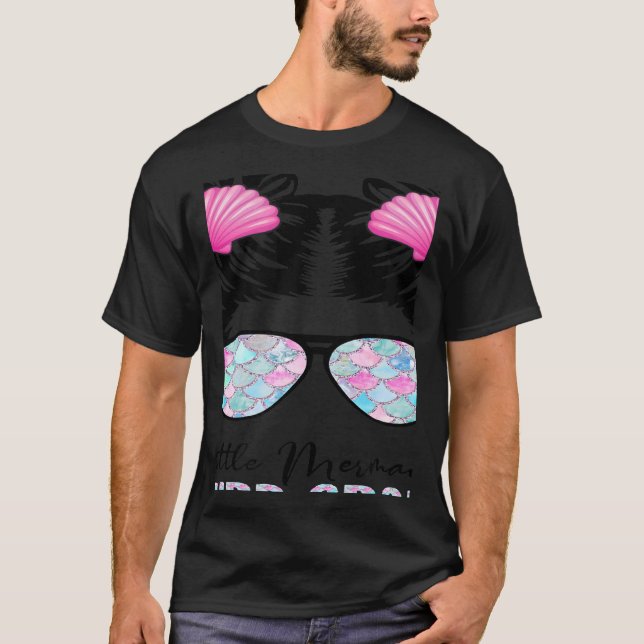 Third Grade Mermaid Messy Bun Back To School Tie D T-Shirt (Vorderseite)