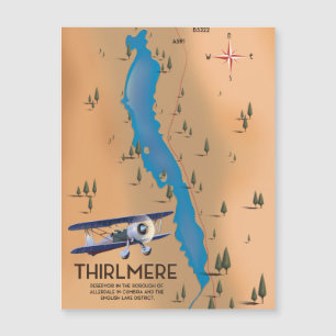 Thirlmere-Stausee Lake District Karte