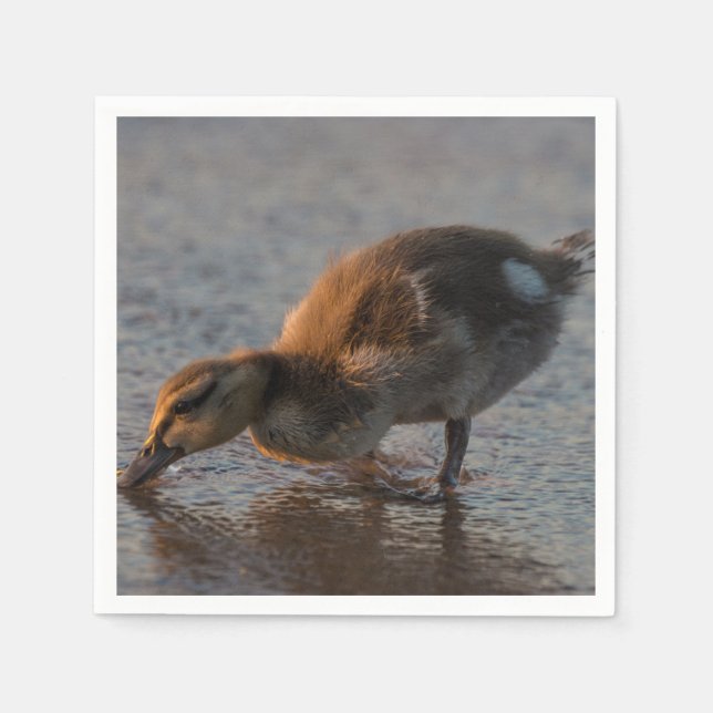 Thirsty Baby Serviette (Vorderseite)