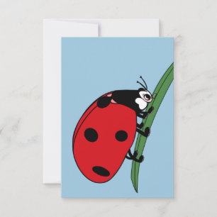 Thirsty Ladybug Dankeskarte