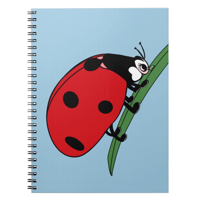 Thirsty Ladybug Notebook Notizblock (Vorderseite)