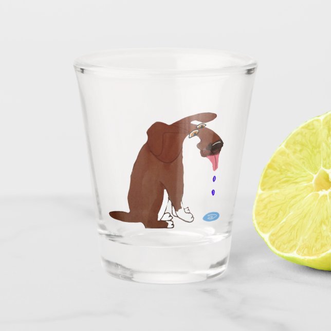 Thirsty Schnapsglas (Vorderseite)