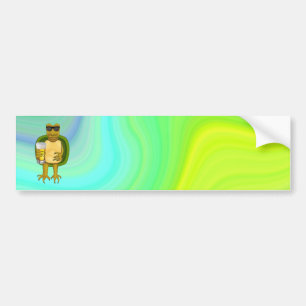 Thirsty Turtle Autoaufkleber