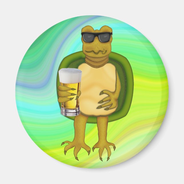 Thirsty Turtle Magnet (Vorne)
