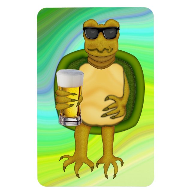 Thirsty Turtle Magnet (Vertikal)