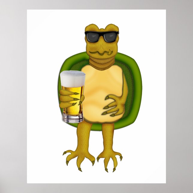 Thirsty Turtle Poster (Vorne)