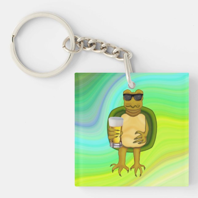 Thirsty Turtle Schlüsselanhänger (Vorderseite)