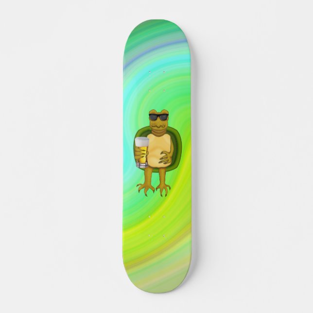 Thirsty Turtle Skateboard Deck (Vorne)