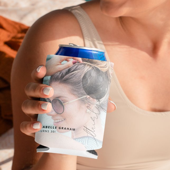 Thirty Balloon String | Foto 30. Geburtstag Party Dosenkühler (Von Creator hochgeladen)