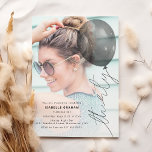 Thirty Balloon String | Foto 30. Geburtstag Party Einladung<br><div class="desc">Erleben Sie das 30. Kapitel Ihres Lebens mit unseren trendigen und einzigartigen Ballon-Geburtstagseinladungen. Mit schicker Typografie und einer 'dreißig' Ballonsaite auf einem Foto-Hintergrund,  sind unsere Einladungen sicher,  den Ton für eine Geburtstagsparty,  die sich über Jahre in Erinnerung bleiben wird,  Set zu geben.</div>