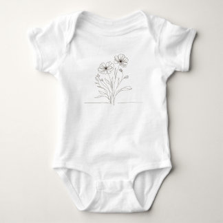 This adorable baby bodysuit strampler