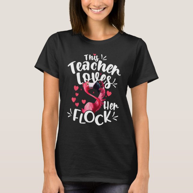 This Assistant Principal Loves Her Flock Flamingo  T-Shirt (Vorderseite)