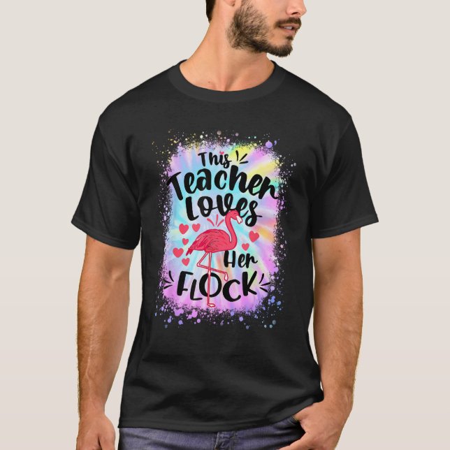 This Assistant Principal Loves Her Flock Flamingo  T-Shirt (Vorderseite)