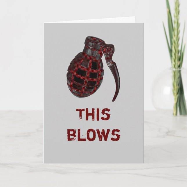 This Blows belated birthday Card Karte (Vorderseite)