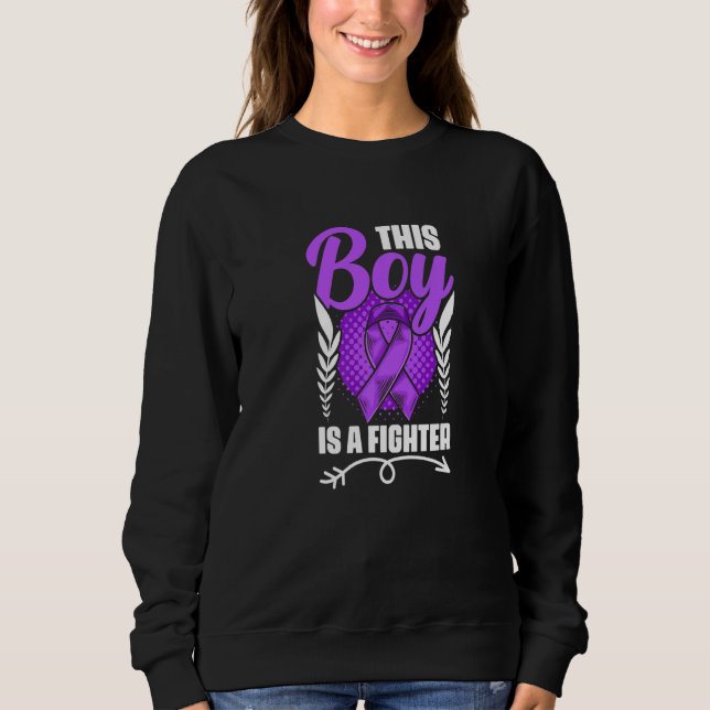 This Boy Is A Fighter Epilepsy Survivor Epilepsy A Sweatshirt (Vorderseite)