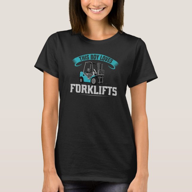 This Boy Loves Forklift  Forklift Operator Men T-Shirt (Vorderseite)