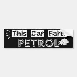 This Car Farts Petrol Witty Joke Autoaufkleber