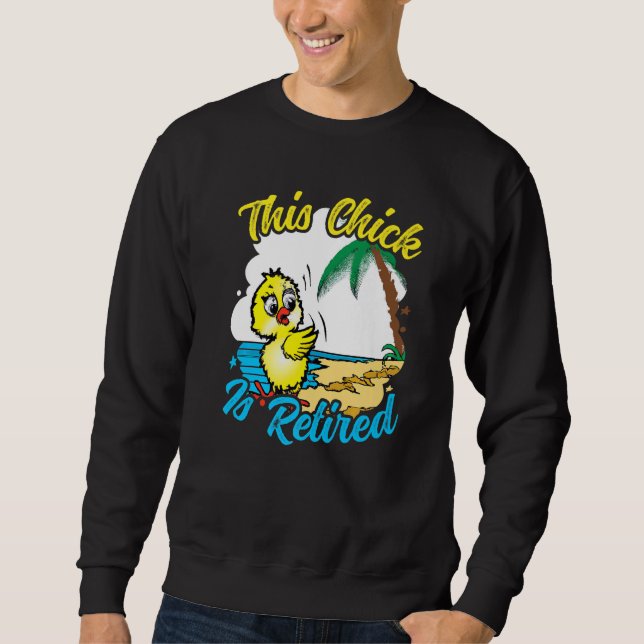 This Chick is retired Women Retirement Premium Sweatshirt (Vorderseite)