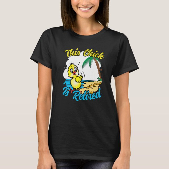 This Chick is retired Women Retirement Premium T-Shirt (Vorderseite)