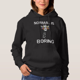 This funny graphic design features giraffe with co hoodie