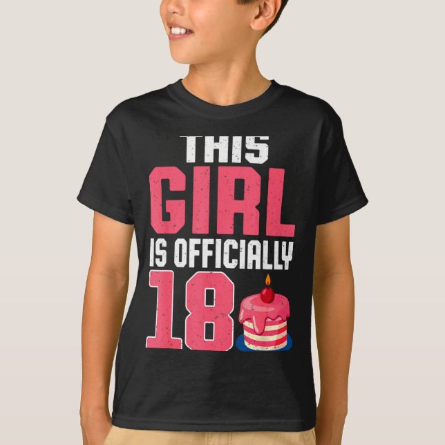 This Girl Is Ly 18 Years Old 18th Birthday Party  T-Shirt (Vorderseite)