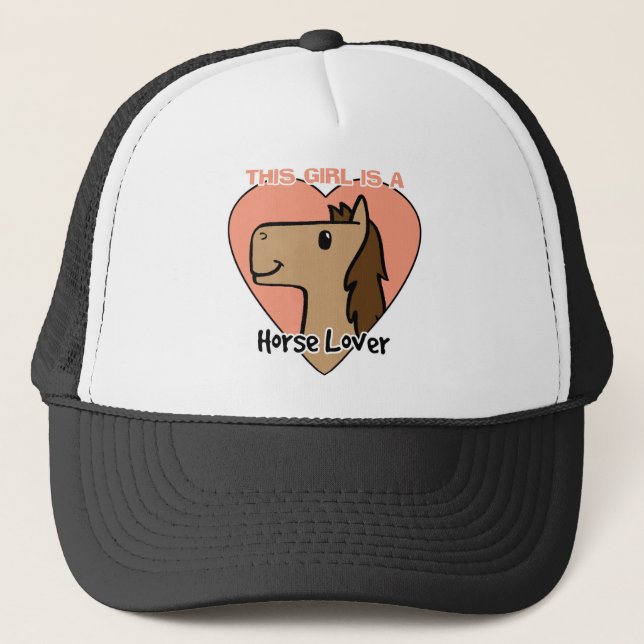 This Girls Is a Horse Lover Truckerkappe (Vorderseite)
