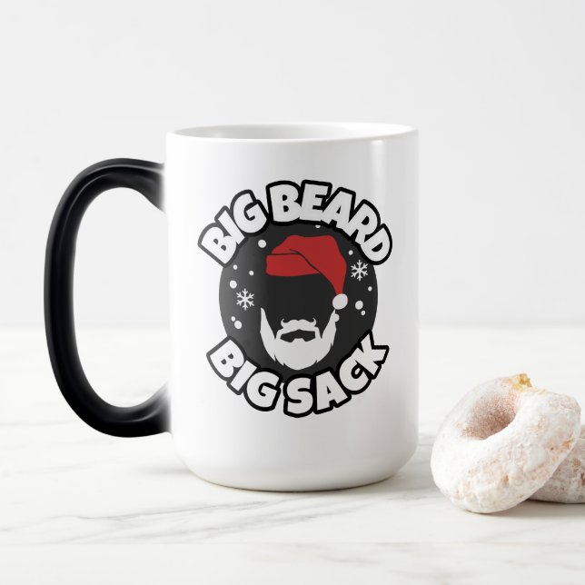 This Guy Delivers Funny Santa White Elephant Gift Verwandlungstasse (Mit Donut)