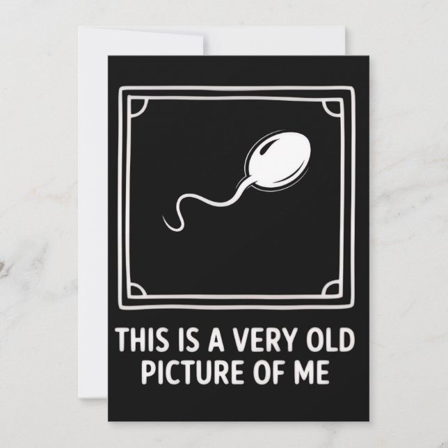 This is a Very Old Picture of me Gag Funny  Einladung (Vorderseite)