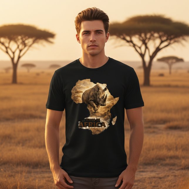 This Is Africa Rhino | African Pride Wildlife  Tri-Blend Shirt (Von Creator hochgeladen)