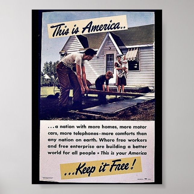 This Is America Keep It Free! Poster (Vorne)