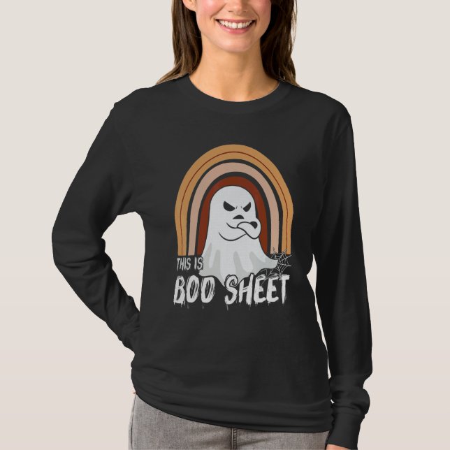 This is boo sheet ghost retro halloween costume me T-Shirt (Vorderseite)