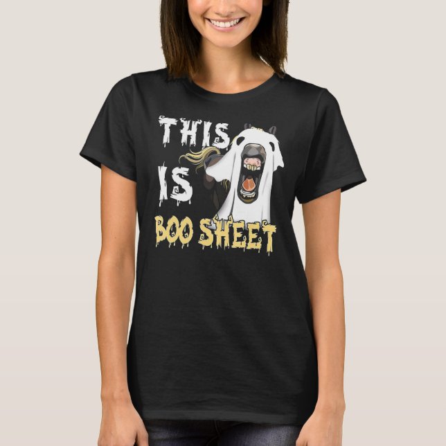 This Is Boo Sheet Horse T-Shirt (Vorderseite)