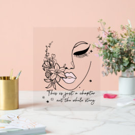 This is Just a Chapter Positive Quote Acrylschild