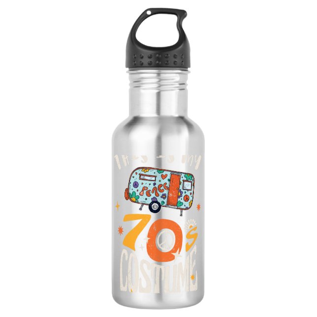 This is my 70s Kostüm Edelstahlflasche (Vorderseite)