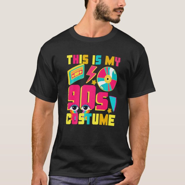 This Is My 90s Costume Retro 90s Theme Party Ninet T-Shirt (Vorderseite)