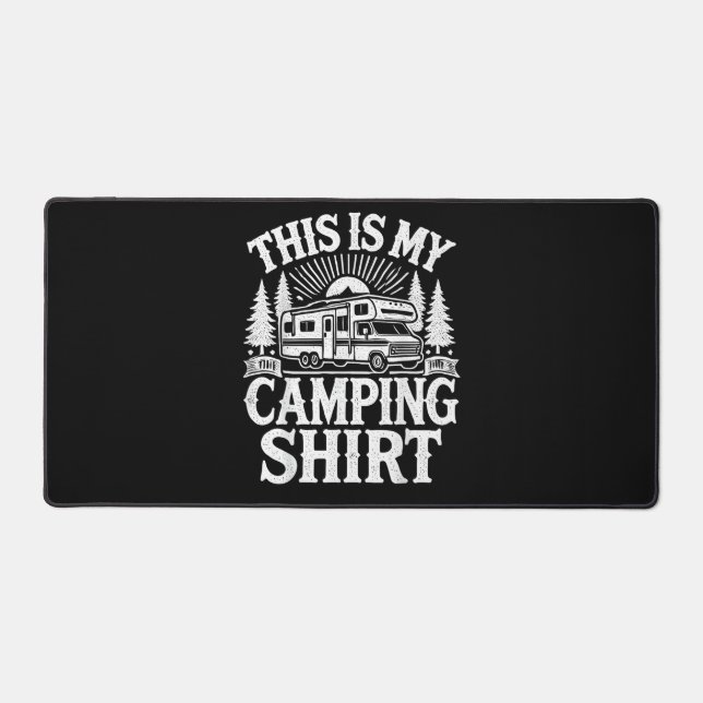This Is My Camping Funny Camper Schreibtischunterlage (Vorderseite)
