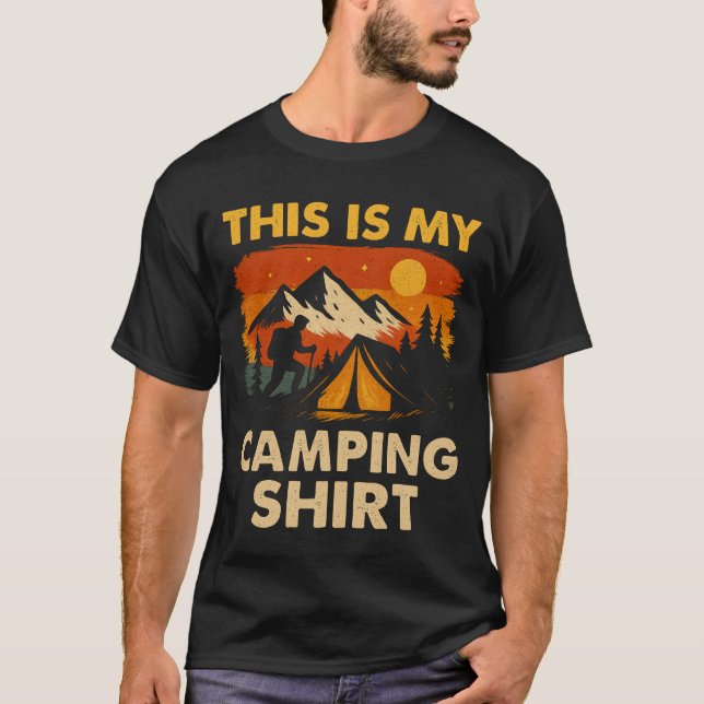 This Is My Camping Shirt Hiking Campfire Camper (Vorderseite)