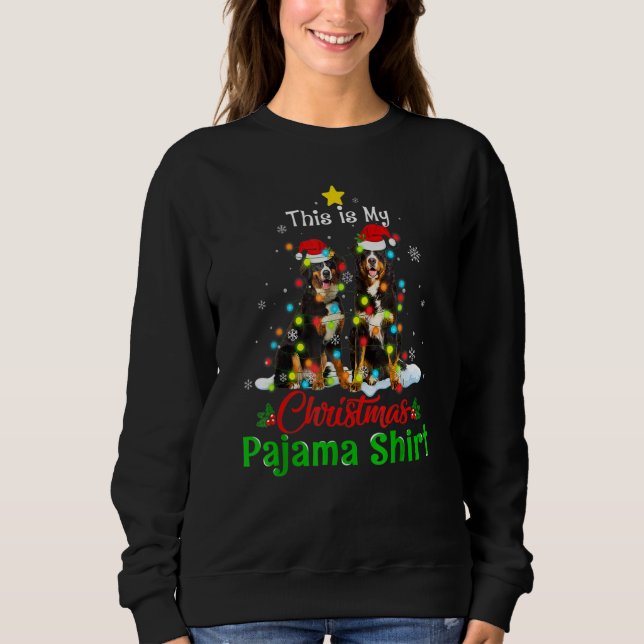 This Is My Christmas Pajama Bernese Mountain Dog C Sweatshirt (Vorderseite)