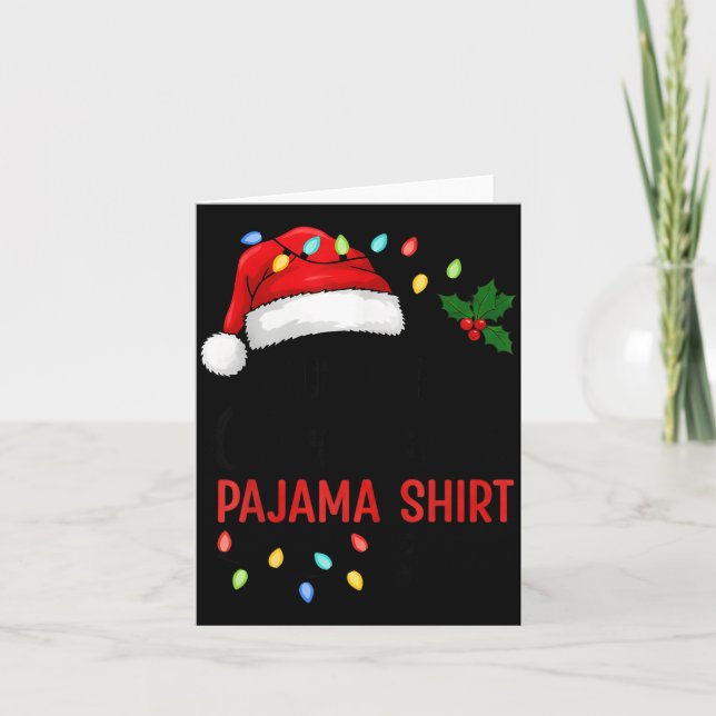 This Is My Christmas Pajama Funny Xmas  Karte (Vorderseite)