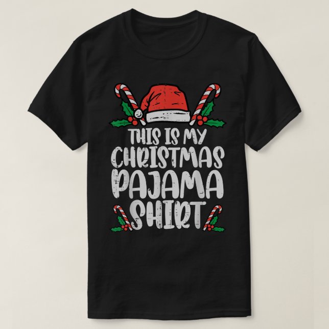 This Is My Christmas Pajama  Funny Xmas PJs Men Wo T-Shirt (Design vorne)