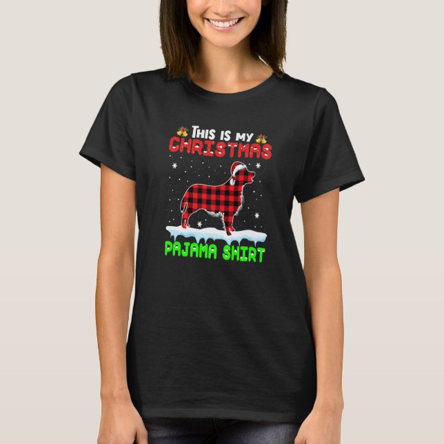 This Is My Christmas Pajama  Golden Retriever Dog T-Shirt (Vorderseite)